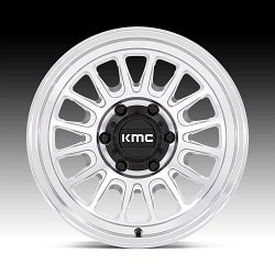 KMC Impact OL KM724 Machined Silver Custom Wheels 3